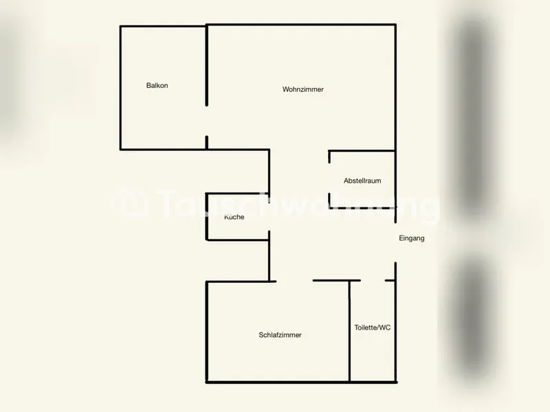 Tauschwohnung: Tausche eine 2 Zimmer Wohnung gegen 3 Zimmer — photo 1